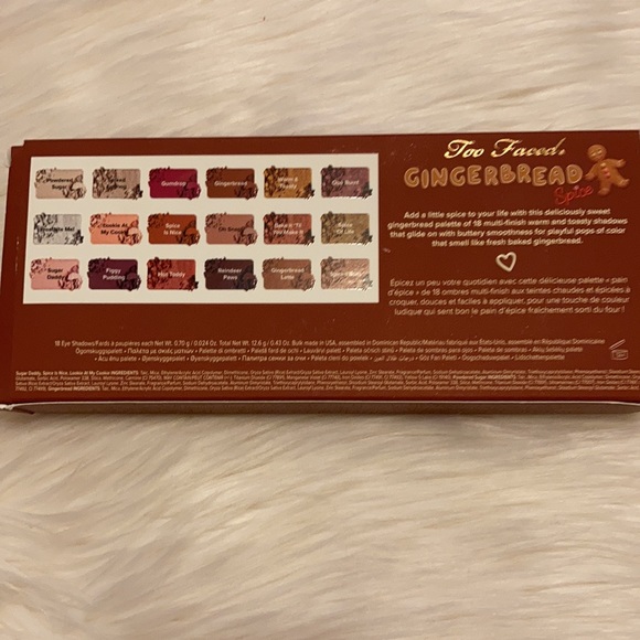 NWT Too Faced Gingerbread Spice Palette - Picture 8 of 9